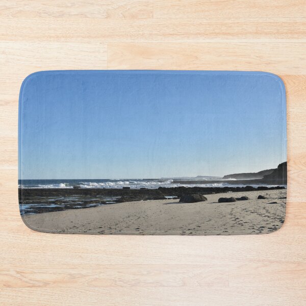 Item preview, Sandy beach with dark rocks   designed and sold by Artlajf.