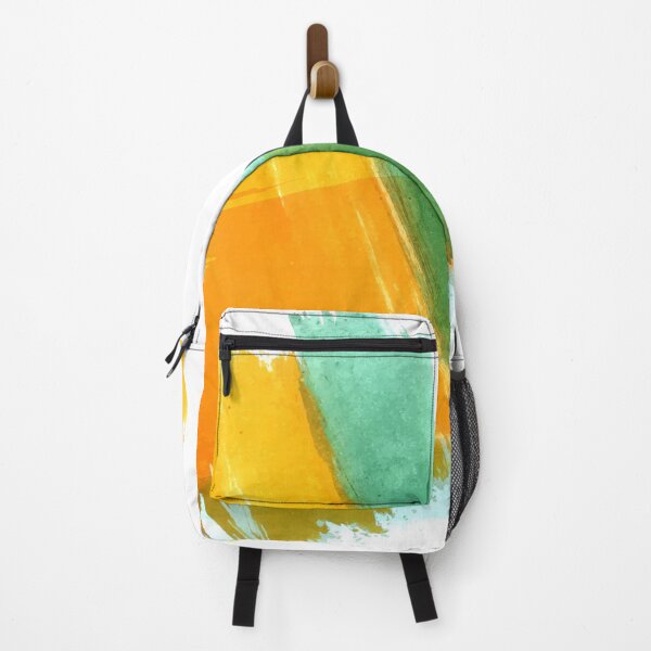 Item preview, Orange and Green Abstract Watercolor Art Design designed and sold by inquestyle.