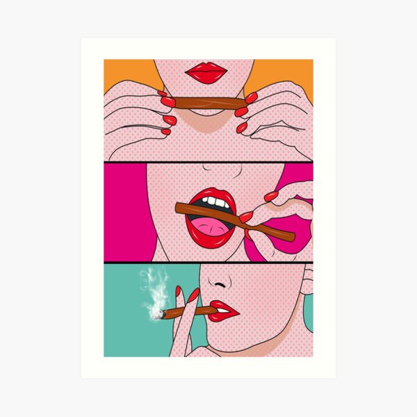 weed lady Art Print