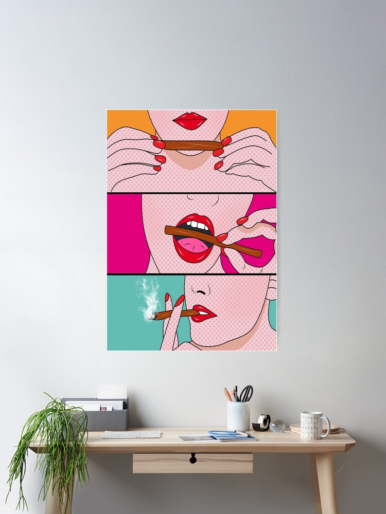 Thumbnail 1 of 3, Poster, weed lady designed and sold by motiashkar.