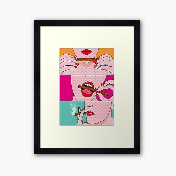 weed lady Framed Art Print