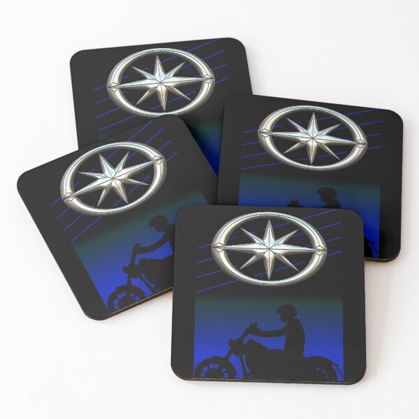 Item preview, Star bike motorcycle silhouette blue designed and sold by KlaraBubble.