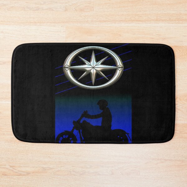 Item preview, Star bike motorcycle silhouette blue designed and sold by KlaraBubble.