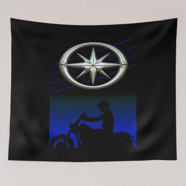 Item preview, Star bike motorcycle silhouette blue designed and sold by KlaraBubble.