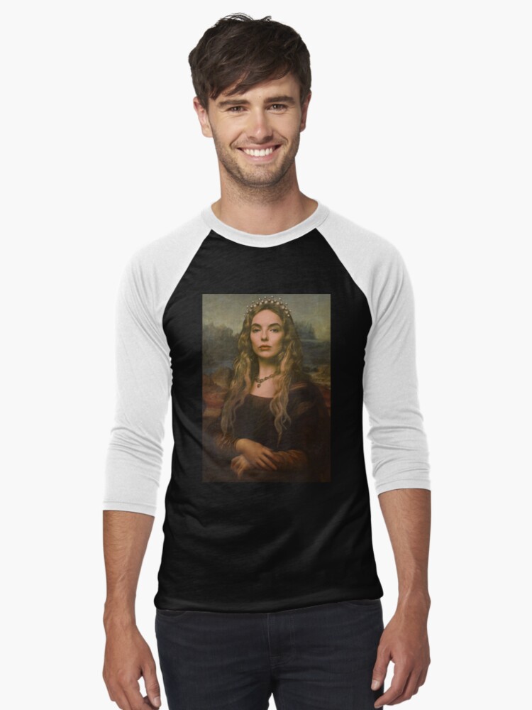 Thumbnail 1 von 3, Baseballshirt mit 3/4-Arm, Jodie Comer Mona Lisa designt und verkauft von Aubaschronicles.