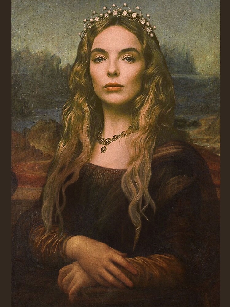 Thumbnail 7 von 7, Essential T-Shirt, Jodie Comer Mona Lisa designt und verkauft von Aubaschronicles.