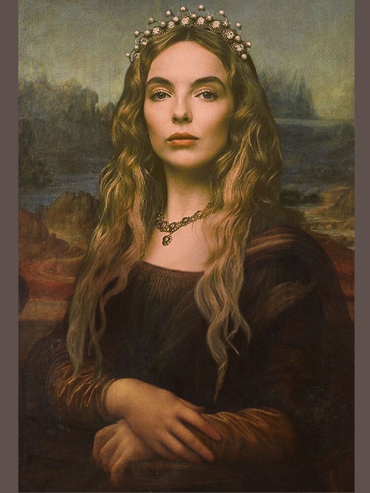Thumbnail 5 von 5, Langarmshirt, Jodie Comer Mona Lisa designt und verkauft von Aubaschronicles.