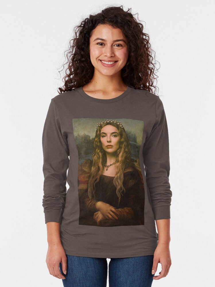 Thumbnail 2 von 5, Langarmshirt, Jodie Comer Mona Lisa designt und verkauft von Aubaschronicles.