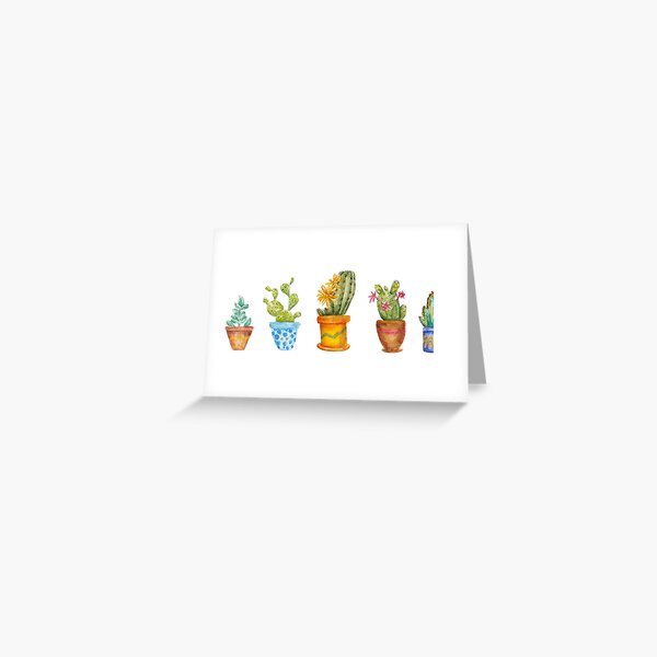 Item preview, cactus line. watercolor designed and sold by lisenok.