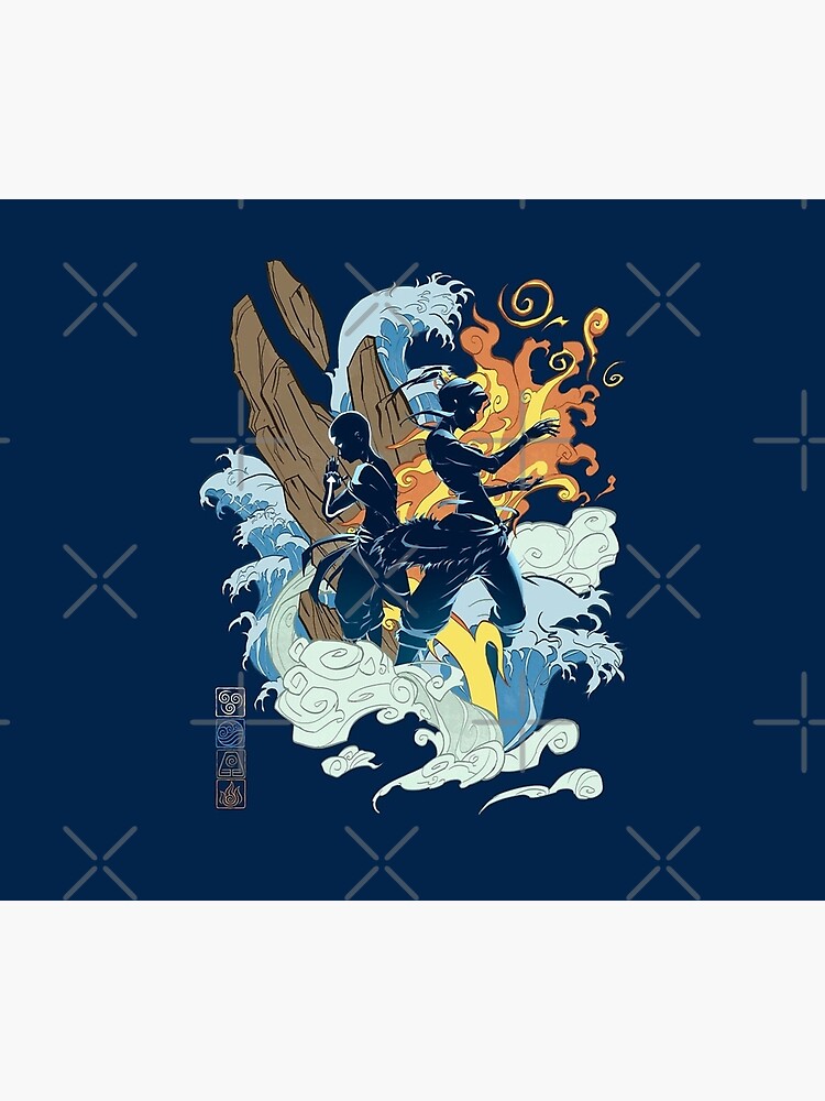 Disover Avatar Aang and Avatar Korra Tapestry