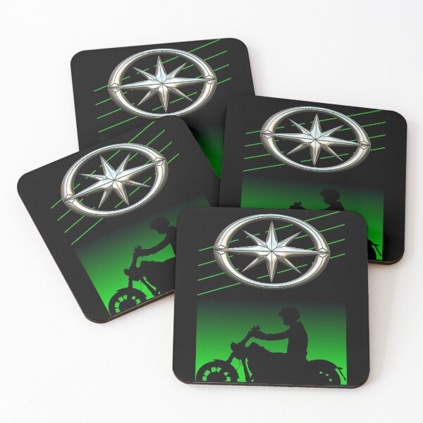 Item preview, Star bike motorcycle silhouette green designed and sold by KlaraBubble.