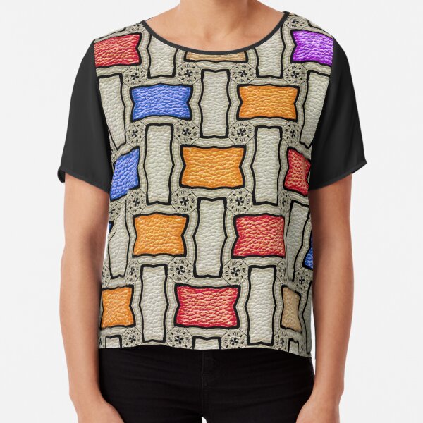 Victorian Conblock in Colors Chiffon Top
