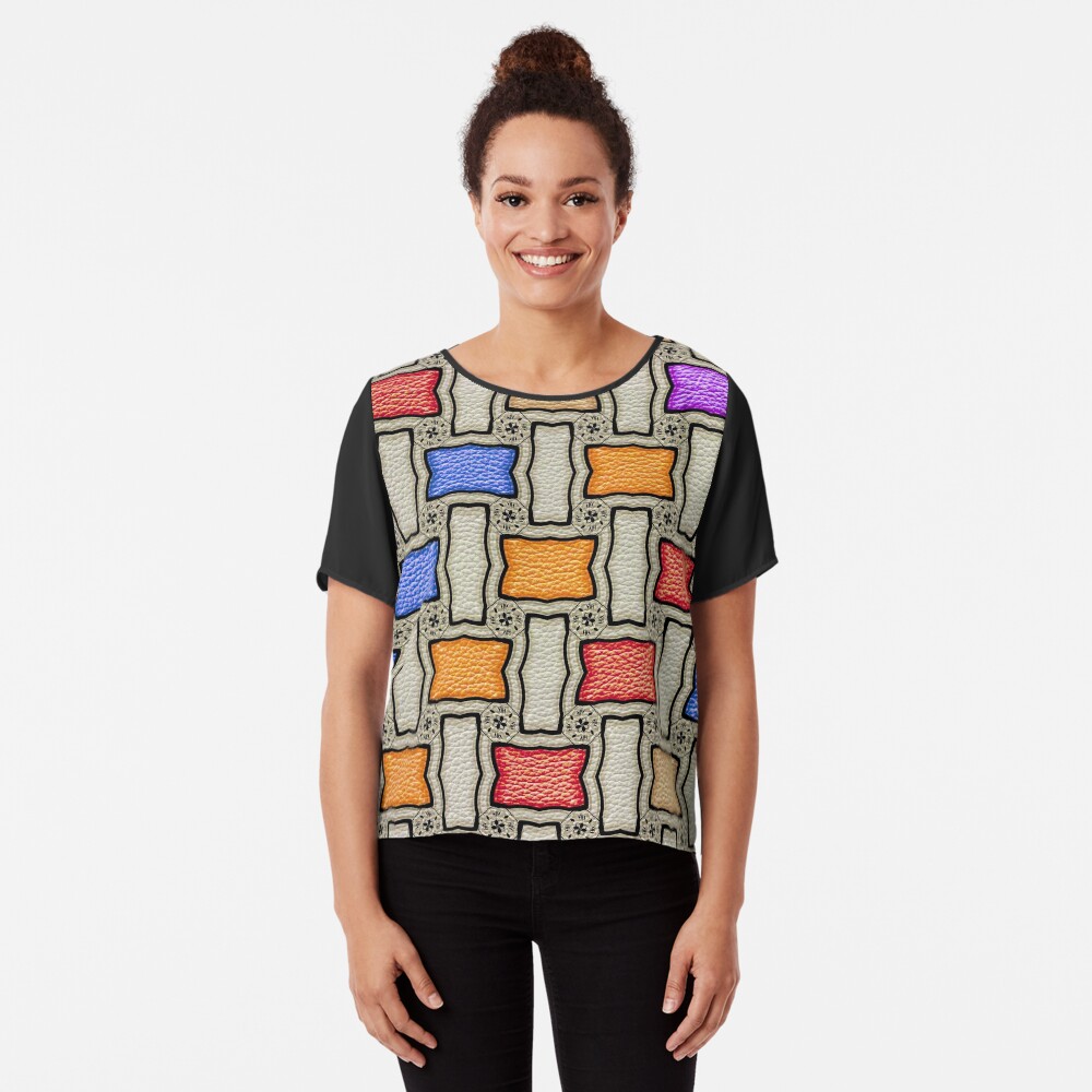 Victorian Conblock in Colors Chiffon Top