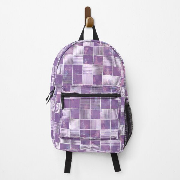 Item preview, Geometric square violet pattern designed and sold by Si-Weiya.