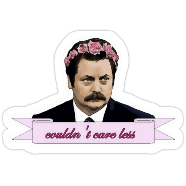 ron swanson macbook sticker