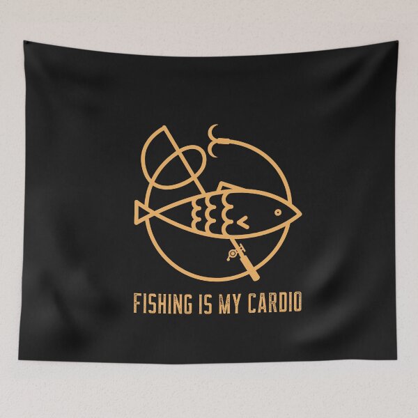Item preview, Fishing is my cardio  designed and sold by joabaj.