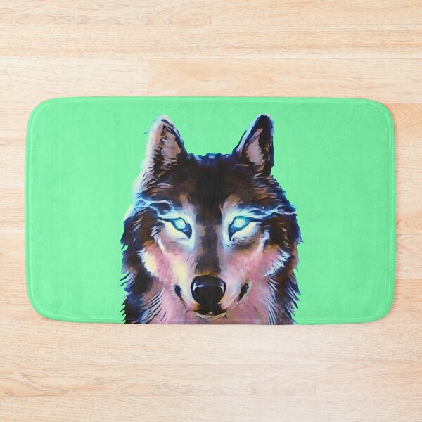 Item preview, Wolf with green shining eyes designed and sold by helenkaiy.