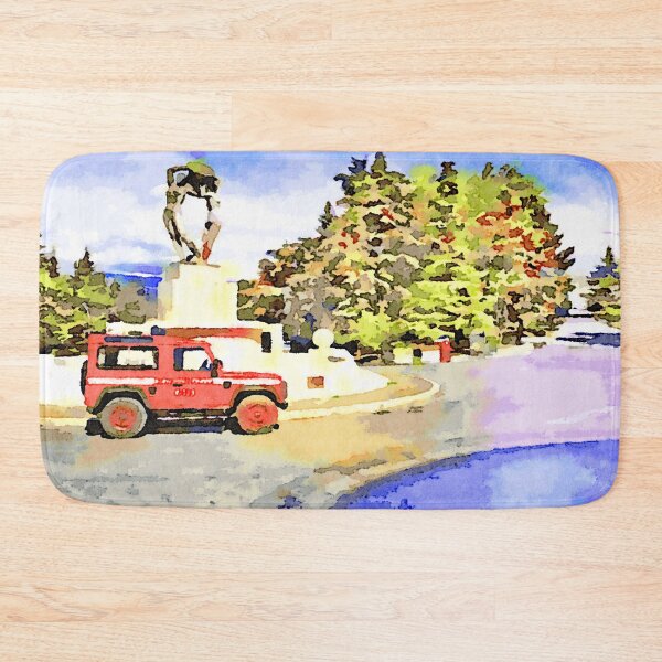 Item preview, L'Aquila: fountain and firefighters car designed and sold by Giuseppe Cocco.