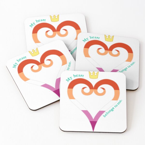 Item preview, Lesbian Pride Heart designed and sold by TheCurioArtShop.
