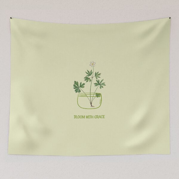 Item preview, florist gardener inspirational quote bloom with grace designed and sold by javes93.