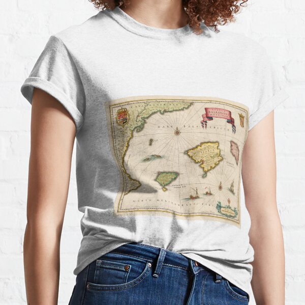 Item preview, Vintage Map of the Balearic Islands (1640) designed and sold by BravuraMedia.