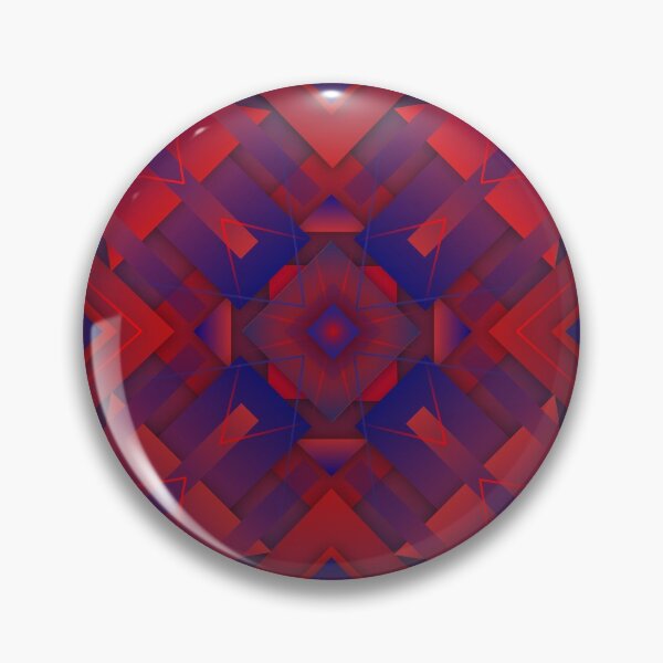 Item preview, Gradiant geometric beauty in red and blue designed and sold by CiniArt.