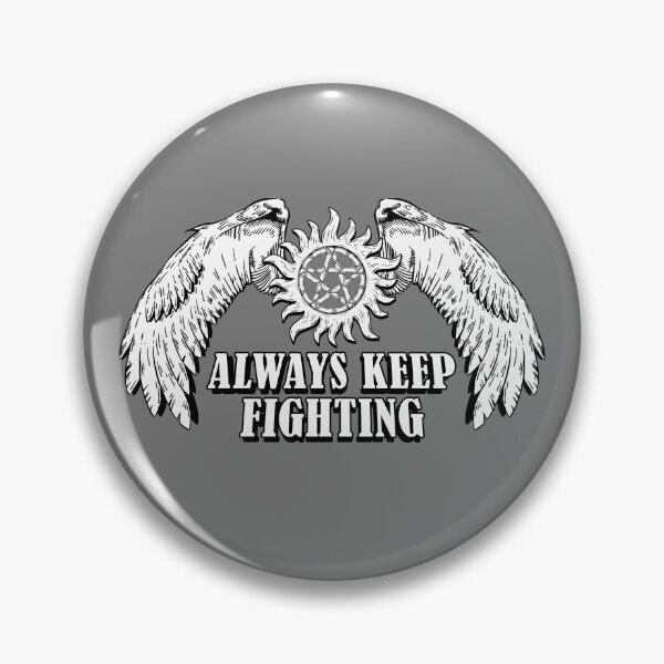 Item preview, Always Keep Fighting Mono Symbol designed and sold by Happy-Llama-Art.