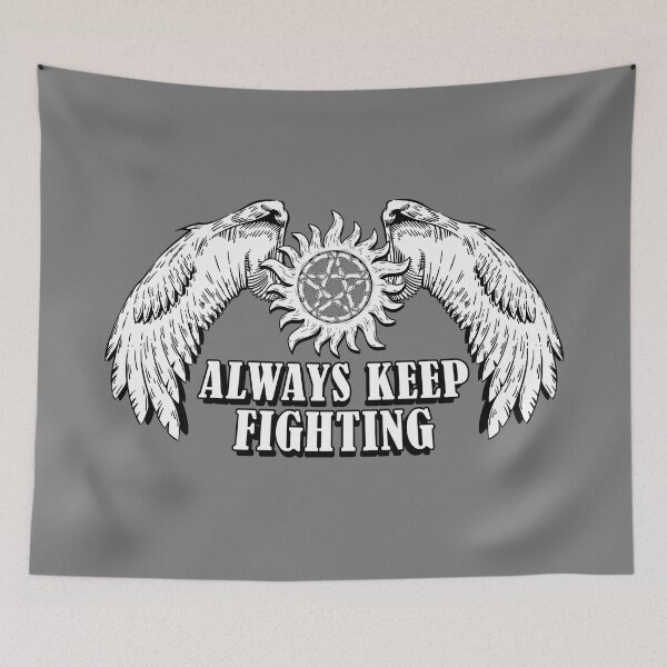 Item preview, Always Keep Fighting Mono Symbol designed and sold by Happy-Llama-Art.