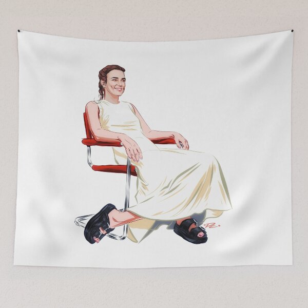 Item preview, Keira Knightley - An illustration by Paul Cemmick designed and sold by TIGERDAVER.