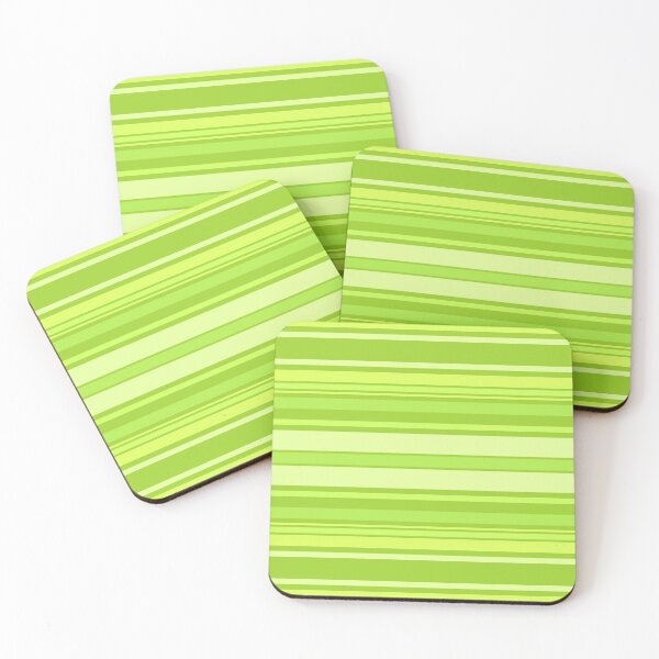 Item preview, Lime Green to be Seen Horizontal Balanced Stripes designed and sold by weirdAffect.