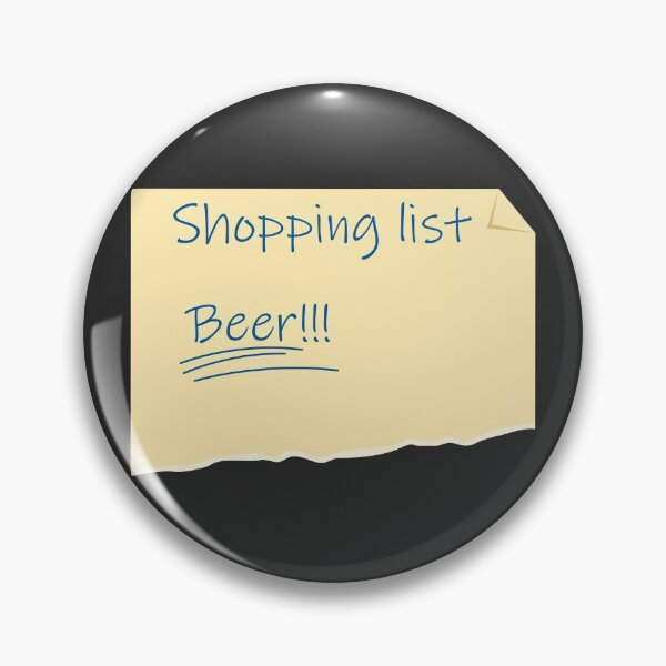 Item preview, Shopping list beer designed and sold by Gezwompl.