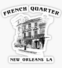 Mardi Gras French Quarter New Orleans Sticker