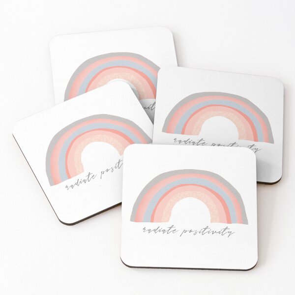Item preview, Radiate Positivity - Rainbow & Brush Script Lettering designed and sold by CarlosAlberto.