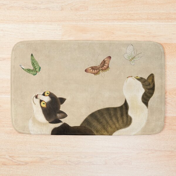 Item preview, Minhwa: cats & butterflies (Korean traditional/folk art) designed and sold by minsillust.