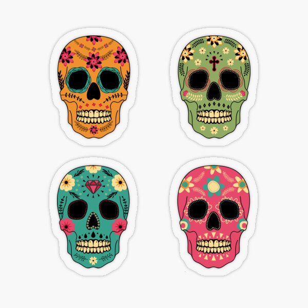 Item preview, Sugar Skulls Stickers for Journals / Planners / Scrapbooking designed and sold by Pink Pineapple Works.