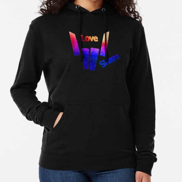 share the love pink hoodie