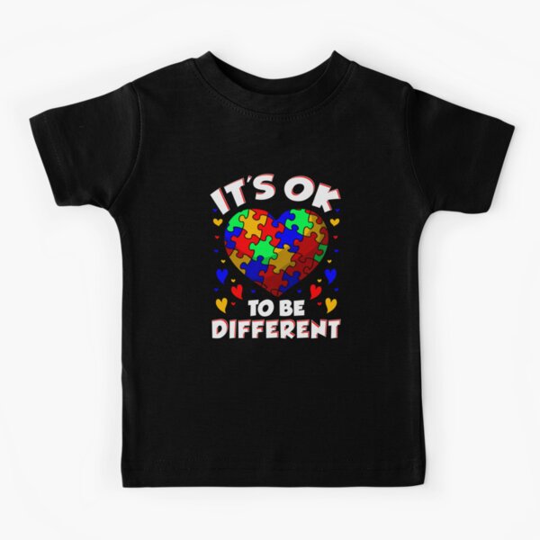 It's OK To Be Different Autism Awareness Heart - Its Ok To Be