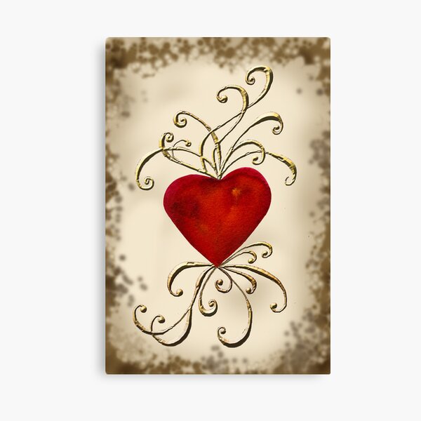 Heart Aswirl Canvas Print