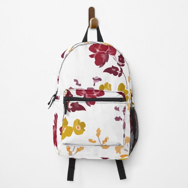 Romantic autumn blooming flowers botanical Backpack