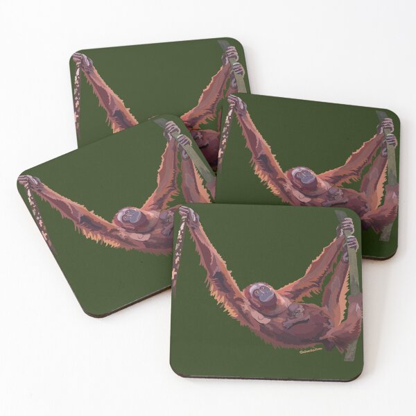 Item preview, Bornean Orangutan (Pongo pygmaeus) designed and sold by Alawstrations.