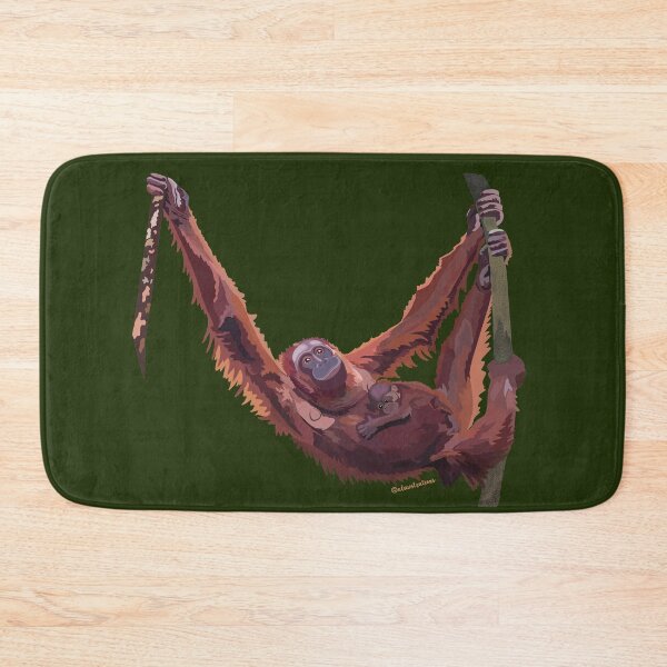Item preview, Bornean Orangutan (Pongo pygmaeus) designed and sold by Alawstrations.