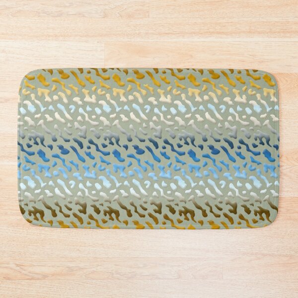 Item preview, Grey beige and blue abstract pattern with spots designed and sold by floraaplus.