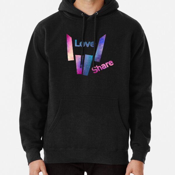 share the love pink hoodie