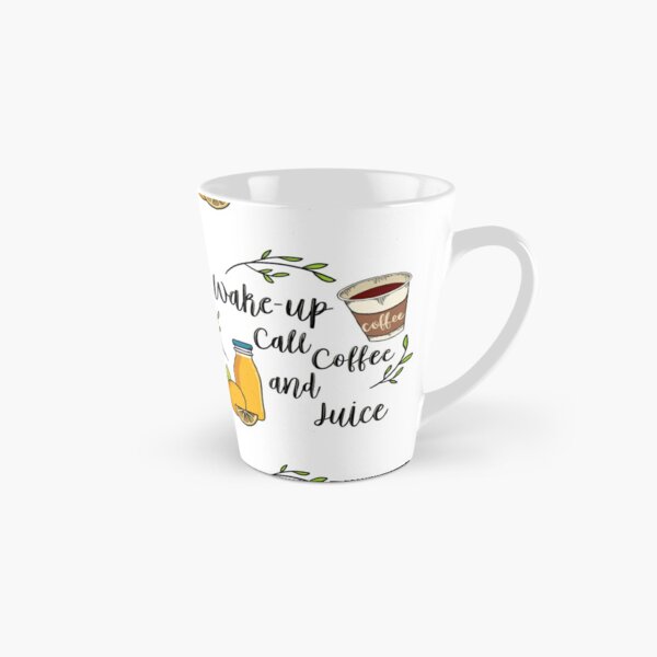 Short Coffee Quote Green Calligraphy Tall Latte Mug | Zazzle