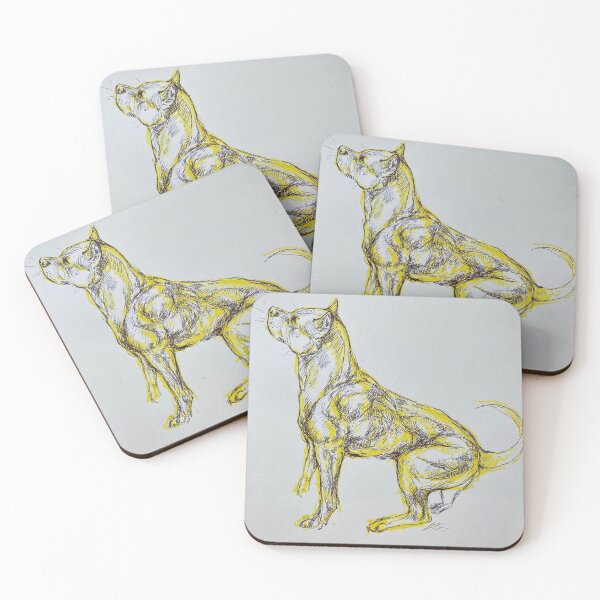 Item preview, Conditioned American Pit Bull Terrier I designed and sold by MyPetArtUK.