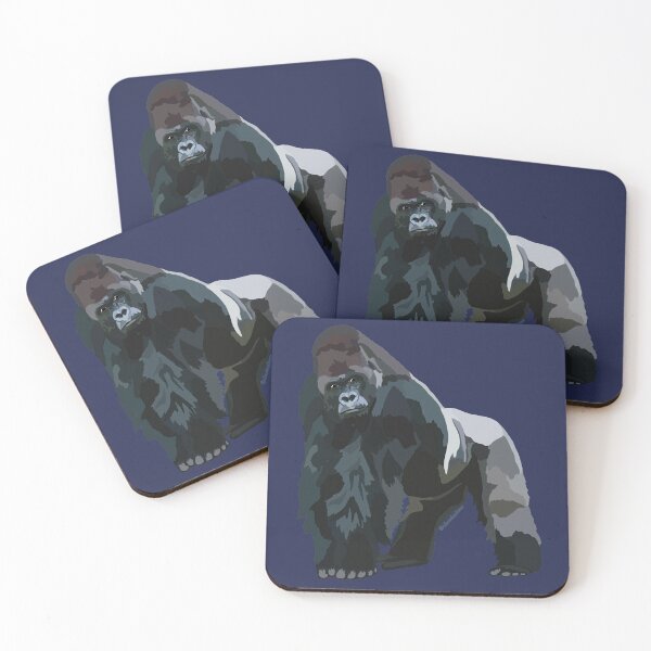 Item preview, Western Lowland Gorilla (Gorilla gorilla gorilla) designed and sold by Alawstrations.