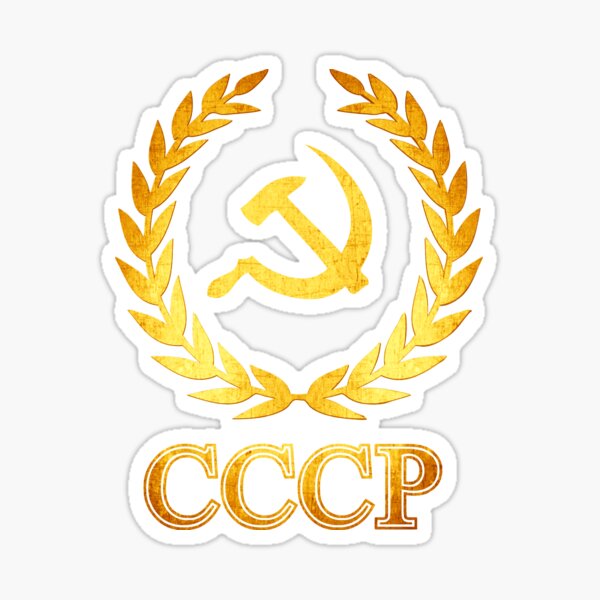 Ussr Logo Stickers Redbubble - soviet flag roblox decal