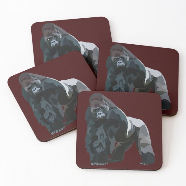 Item preview, Western Lowland Gorilla (Gorilla gorilla gorilla) designed and sold by Alawstrations.
