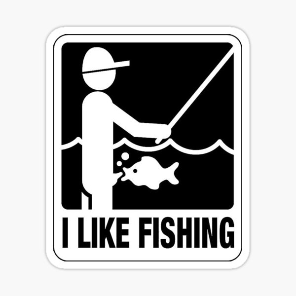 65Pcs Funny Fisherman Go Fishing Sticker Outdoor Suitcase Laptop Guitar  Sticker 