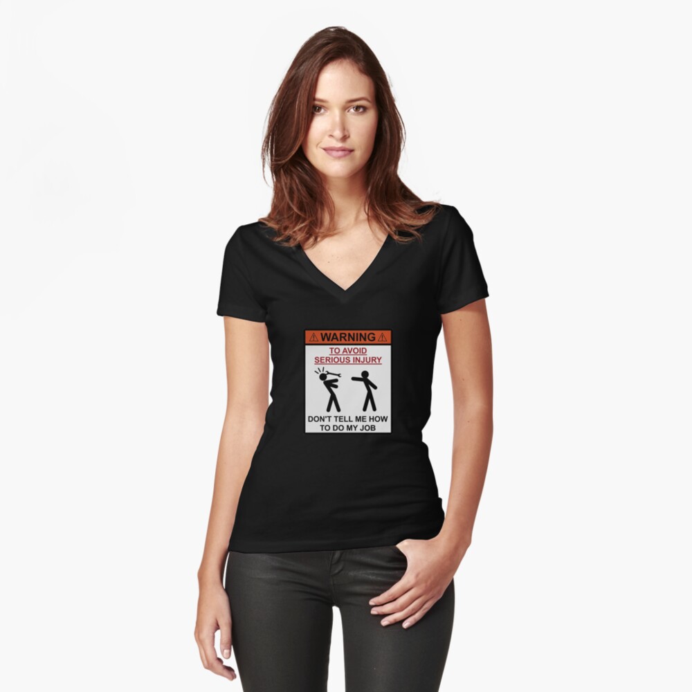 Item preview, Fitted V-Neck T-Shirt designed and sold by unionpride.